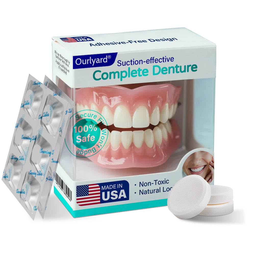 ✅ Made and Shipped from the USA| Ourlyard® Suction-fit Complete Denture 🍀