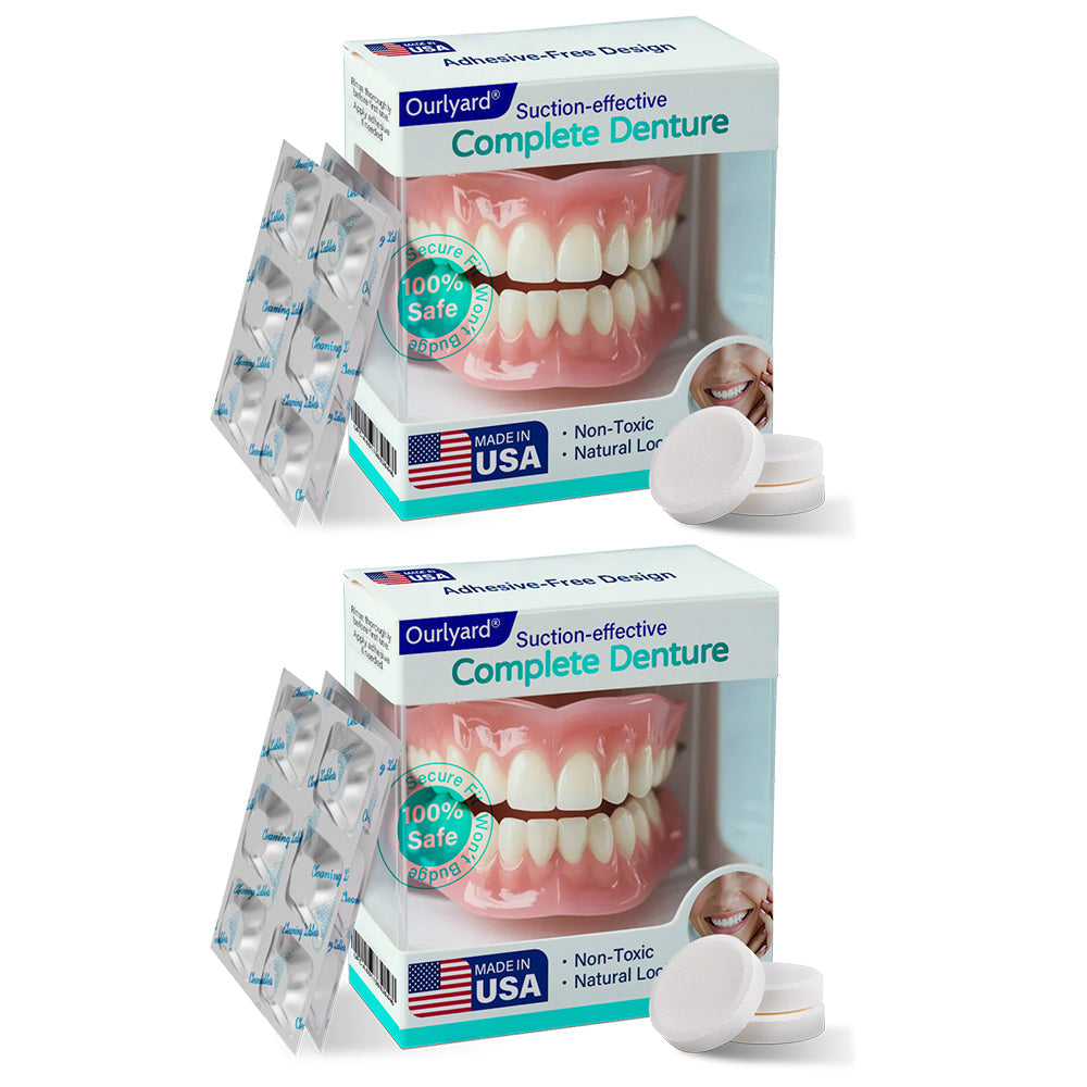 ✅ Made and Shipped from the USA| Ourlyard® Suction-fit Complete Denture 🍀