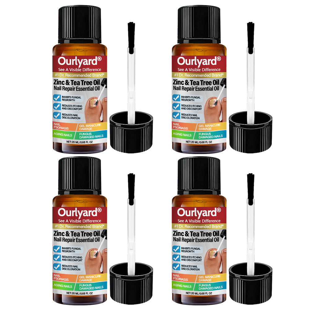 ✅ Made and Shipped from USA | Ourlyard® Zinc & Tea Tree Oil Nail Repair Essential Oil (Comprehensive repair, powerful treatment for all nail disorders) 🍀🍀
