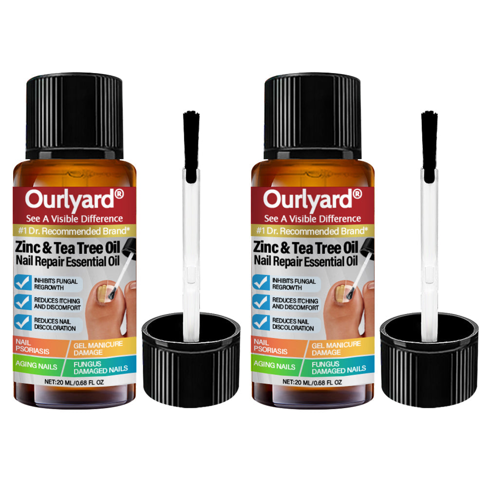 ✅ Made and Shipped from USA | Ourlyard® Zinc & Tea Tree Oil Nail Repair Essential Oil (Comprehensive repair, powerful treatment for all nail disorders) 🍀🍀